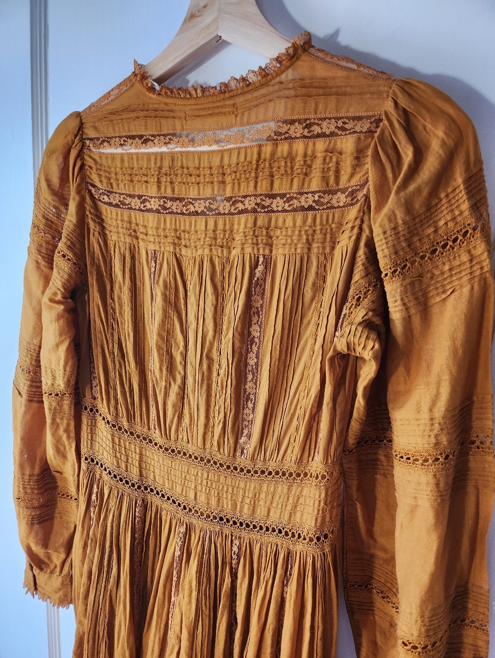 Doen Vicia Midi Dress Yellow Jasper XS - Picture 11 of 13